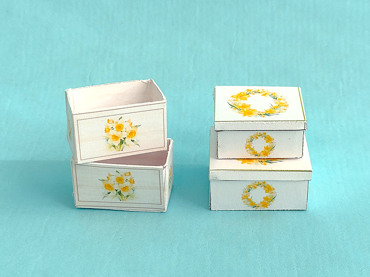 Bastelbögen Frühlings-Miniaturen