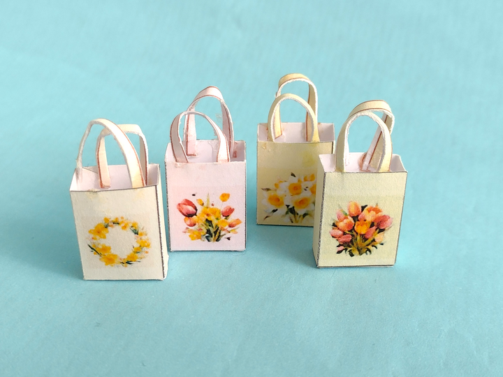 Bastelbögen Frühlings-Miniaturen