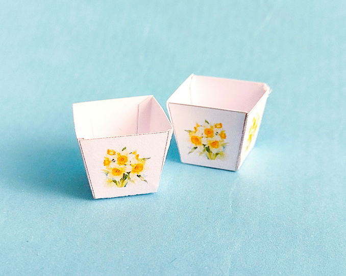 Bastelbögen Frühlings-Miniaturen