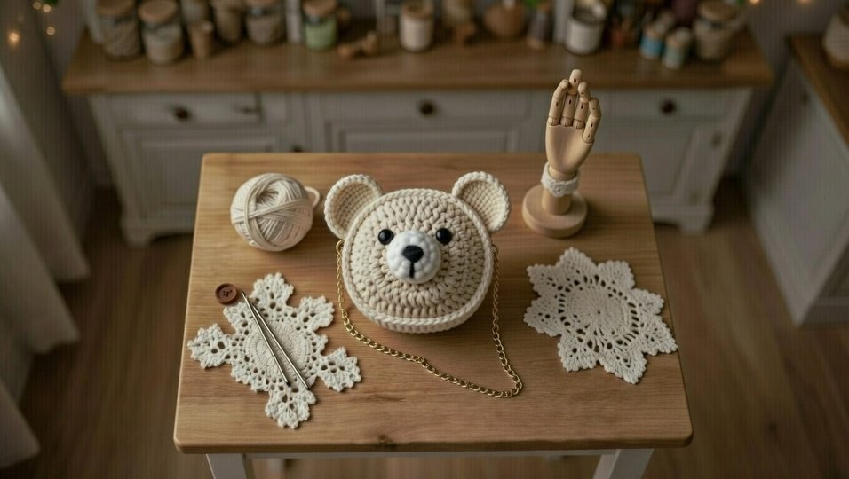 Crochet Bear Bag Pattern PDF + Video Tutorial (ENGLISH ONLY)