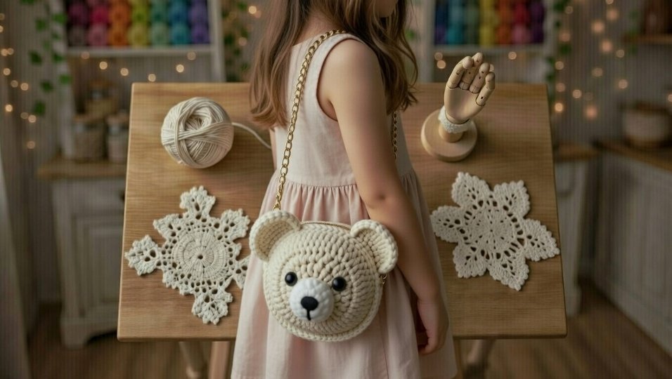 Crochet Bear Bag Pattern PDF + Video Tutorial (ENGLISH ONLY)