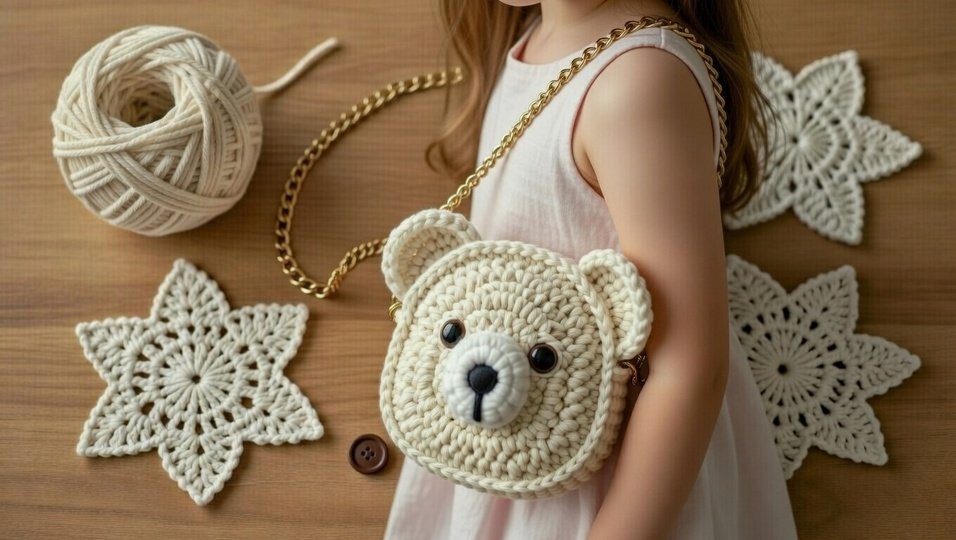 Crochet Bear Bag Pattern PDF + Video Tutorial (ENGLISH ONLY)