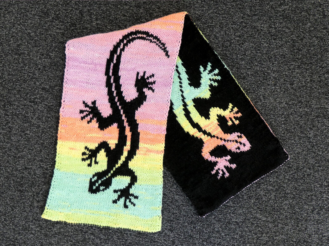 Doubleface Gecko-Schal