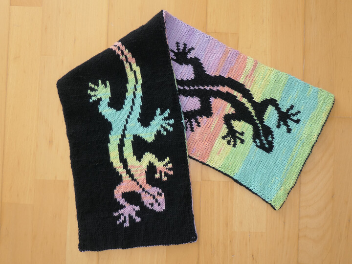 Doubleface Gecko-Schal