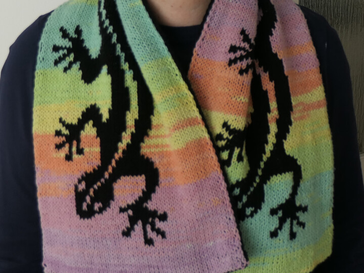 Doubleface Gecko-Schal