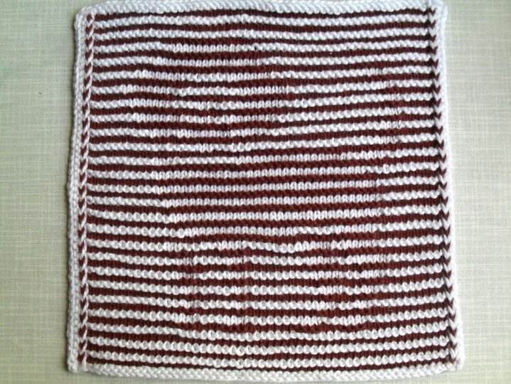 Kleiner Hund in Schattenstricktechnik