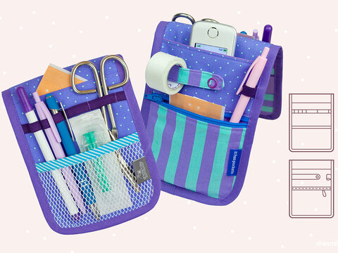 Taschenorganizer "KittelKram" (Schnittmuster und Nähanleitung)