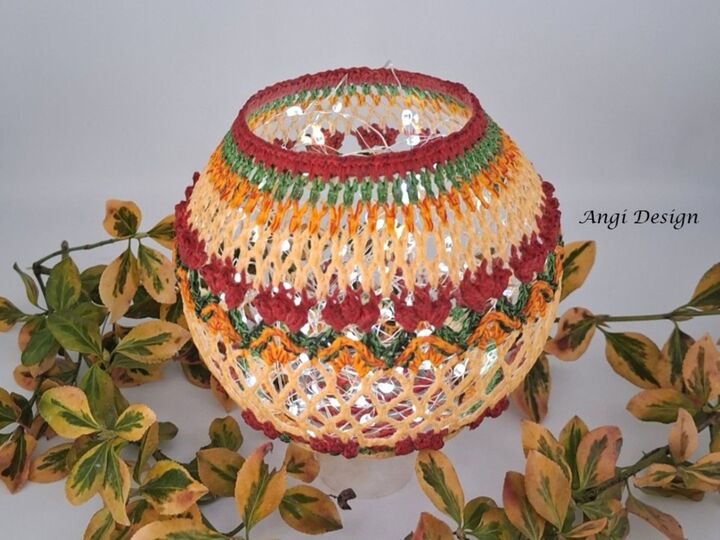 Häkelanleitung Blütenkugel & Mandala, Lampion mit Blüten, Tischdeko