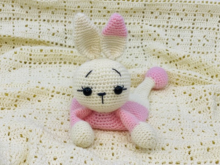 Häkelanleitung  Schnuffeltuch , Schmusetuch Bunny