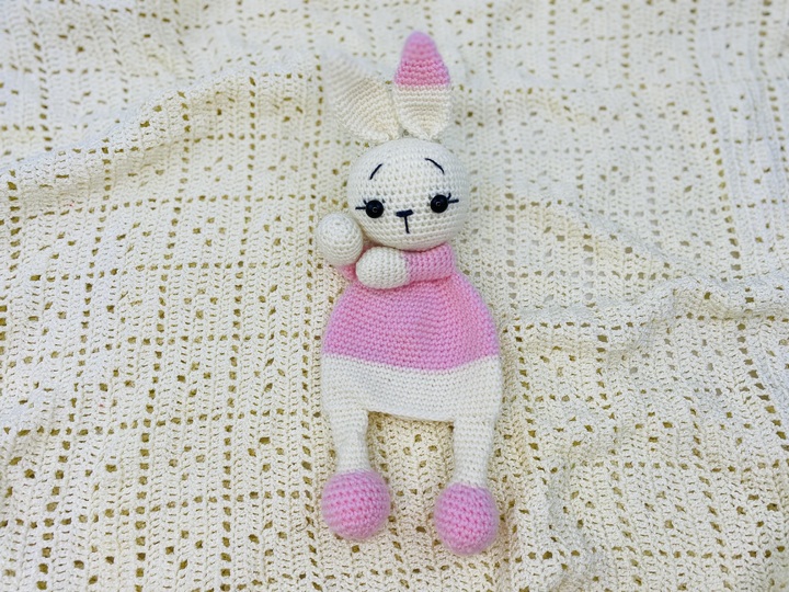 Häkelanleitung  Schnuffeltuch , Schmusetuch Bunny