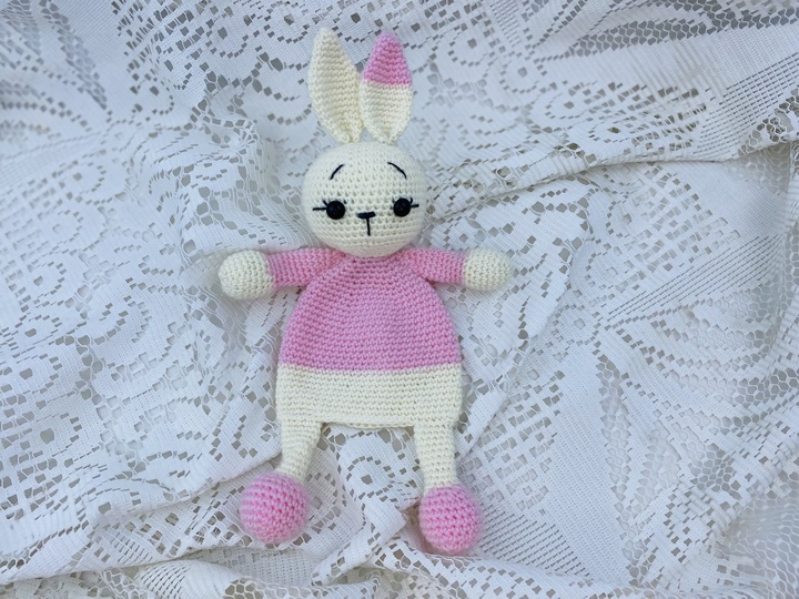 Häkelanleitung  Schnuffeltuch , Schmusetuch Bunny