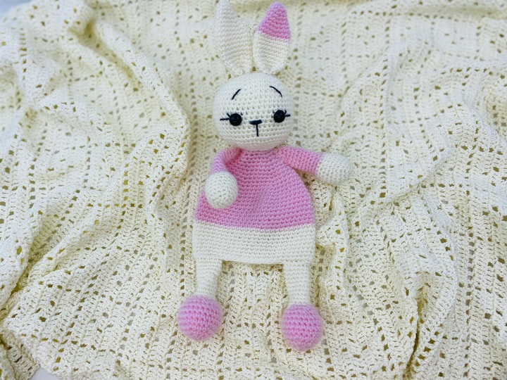 Häkelanleitung  Schnuffeltuch , Schmusetuch Bunny