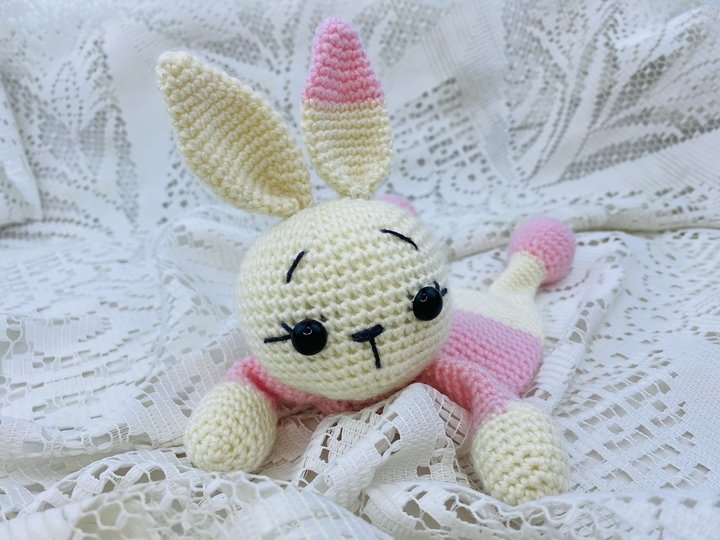 Häkelanleitung  Schnuffeltuch , Schmusetuch Bunny