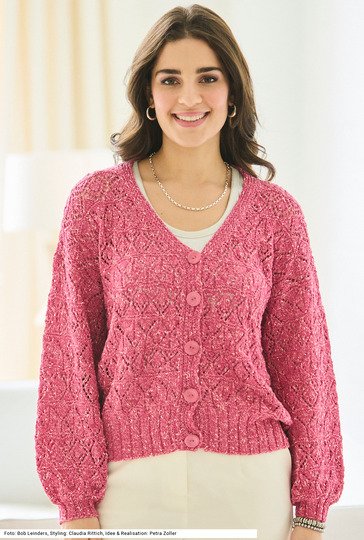 Jacke mit Ajourmuster