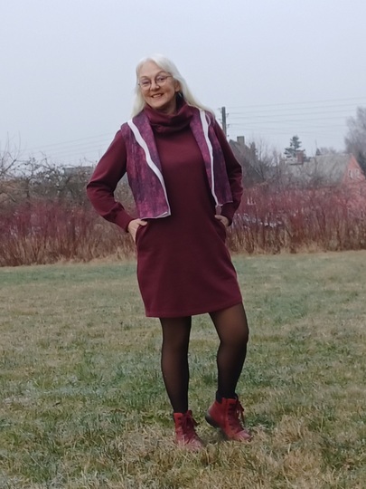 Kalmia Weste mit doppeltem Wellen-Schalkragen