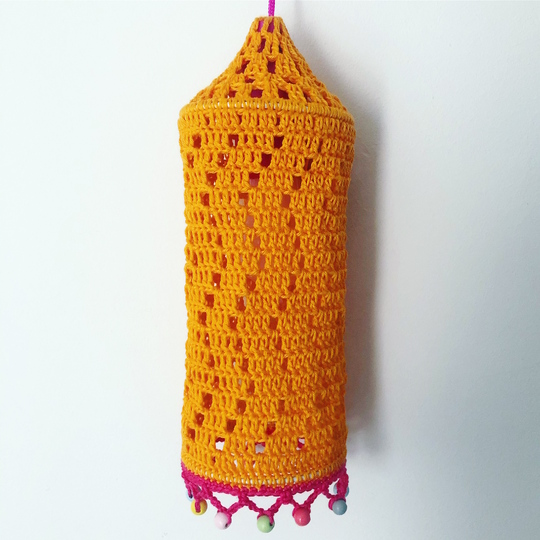 Crochet Pattern Boho Lamp Zaggy, Crochet Lantern for pull lights,  2 sizes