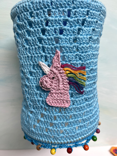Crochet Pattern Boho Lamp Zaggy, Crochet Lantern for pull lights,  2 sizes
