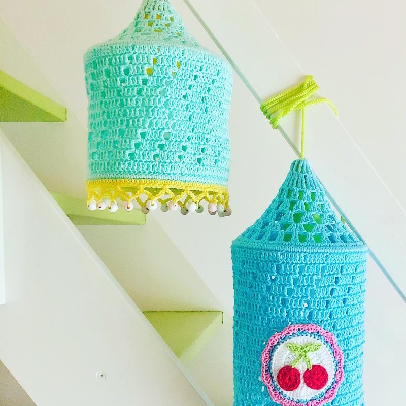 Crochet Pattern Boho Lamp Zaggy, Crochet Lantern for pull lights,  2 sizes - Image 11