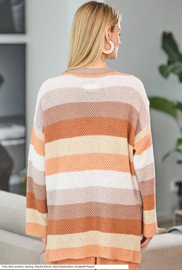 Jacke im Hebemaschenmuster