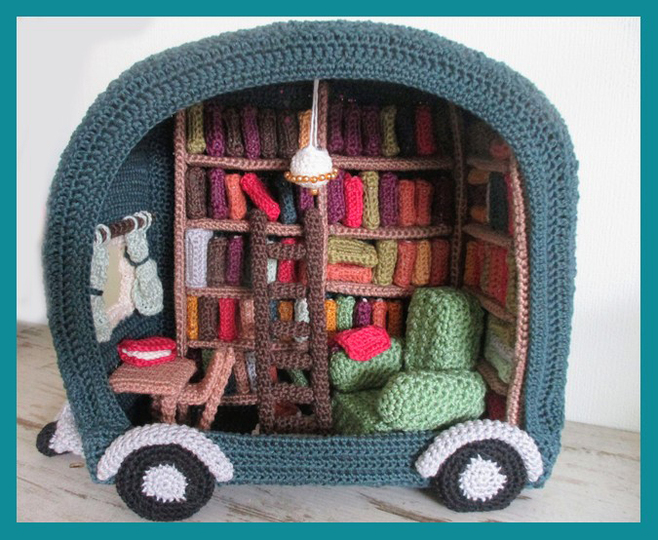 Bibliothek auf Rädern