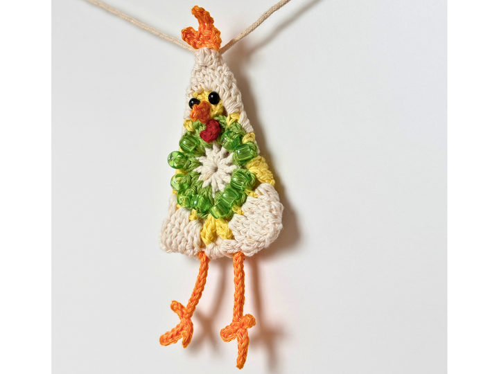 Granny Hühner, Girlande, Osterstrauss Anhänger, Huhn häkeln, Osterdeko