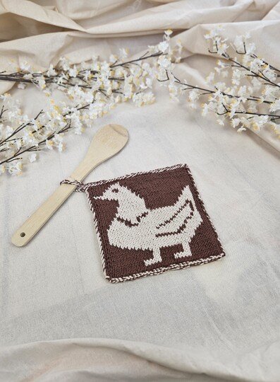 Huhn Topflappen in Double-Face, inkl. Doubleface-Tutorial