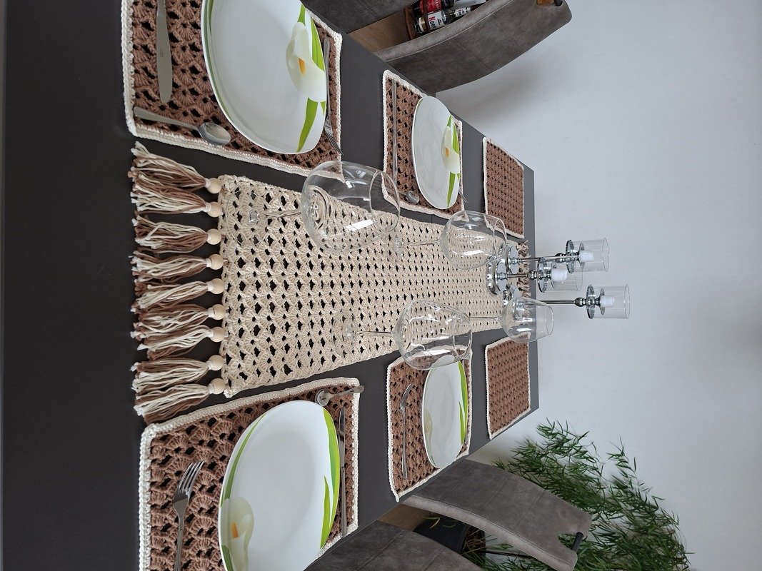 Häkelanleitung Tischläufer und Platzsets im Set - Bild 6