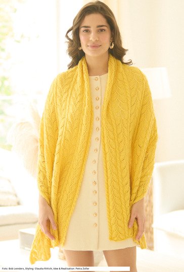 Stola mit Ajourmuster