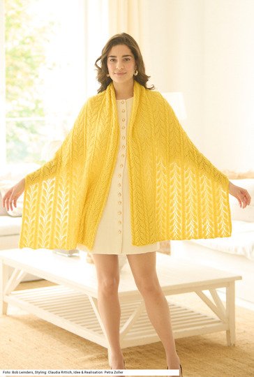 Stola mit Ajourmuster