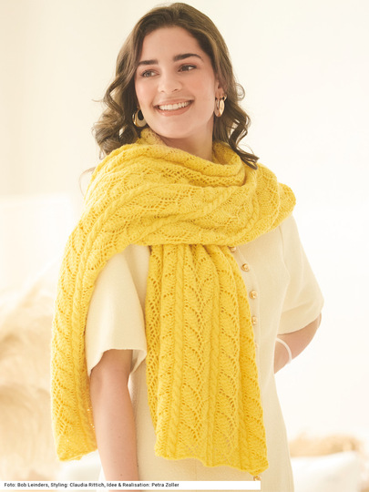 Stola mit Ajourmuster