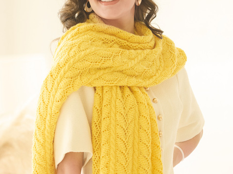 Stola mit Ajourmuster