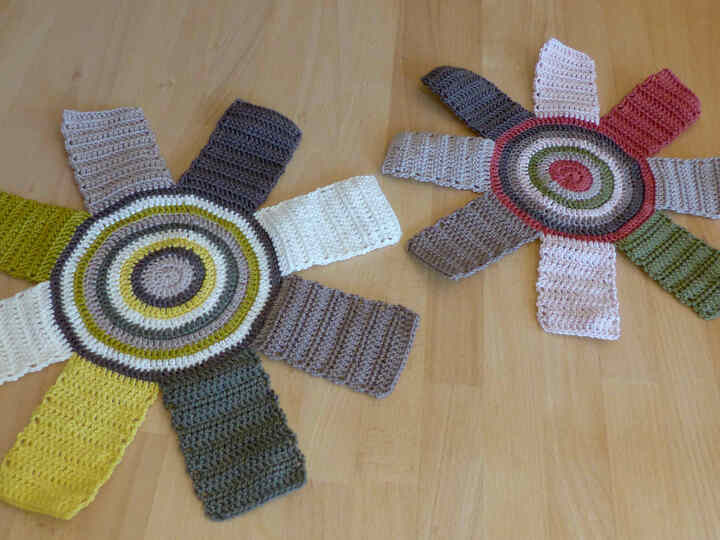 Häkelanleitung Pfannenschoner in 2 Größen, Pfannenschutz