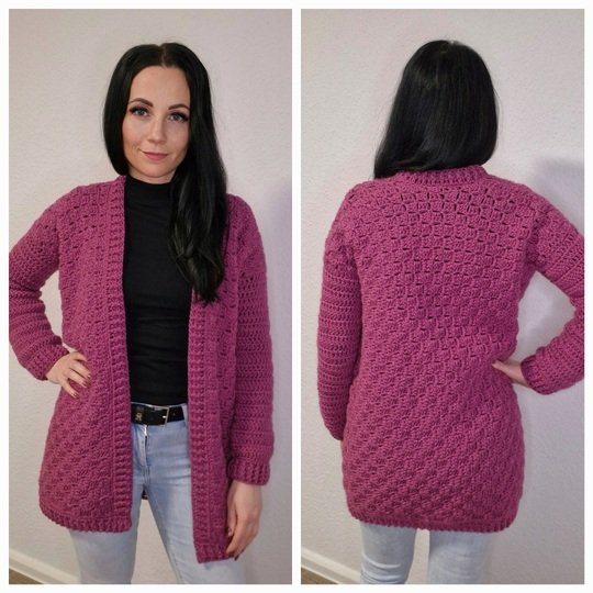 PDF Häkelanleitung C2C Cardigan Corner / Corner to Corner