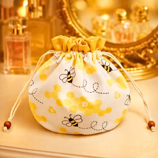 Everyday Organizer Pouch – Lined Drawstring Bag Sewing Pattern PDF