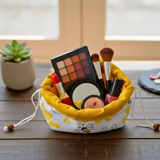 Everyday Organizer Pouch – Lined Drawstring Bag Sewing Pattern PDF