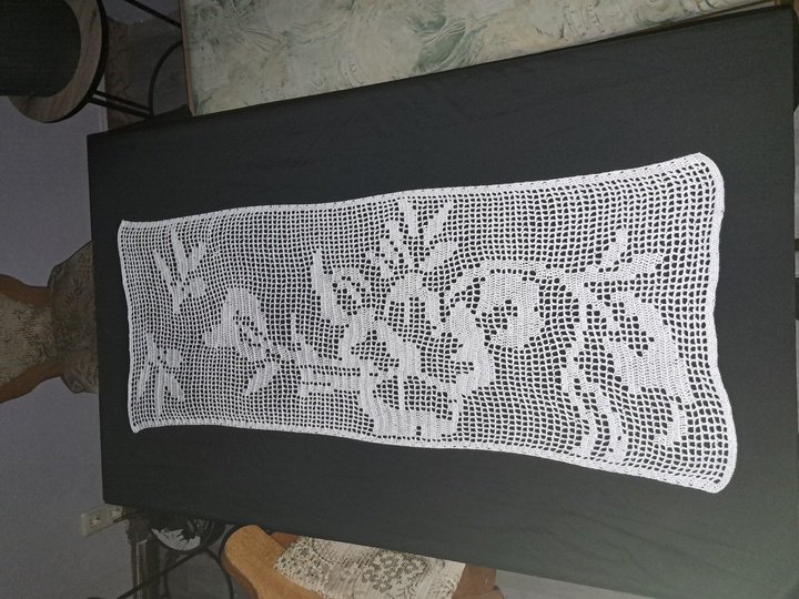 Tischläufer Hibiskus Häkelanleitung