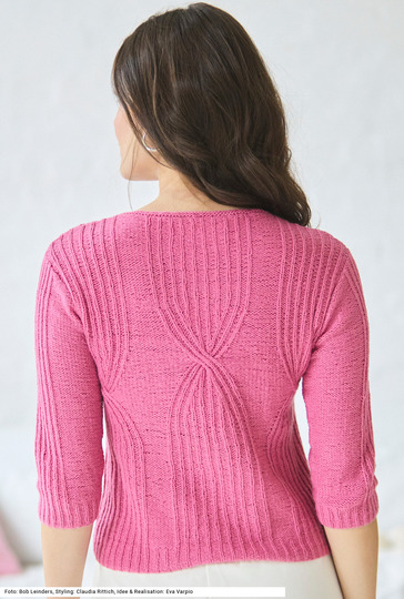 Pulli mit verkreuzten Rippen