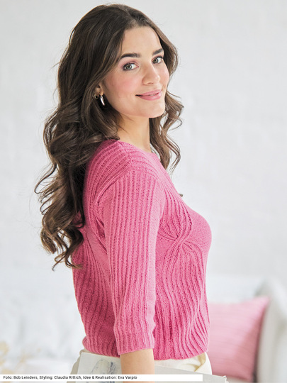 Pulli mit verkreuzten Rippen