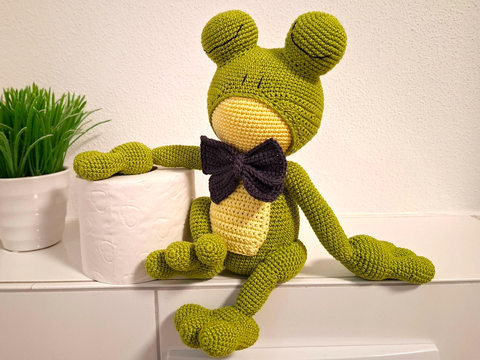 Häkelanleitung Frosch Hubert