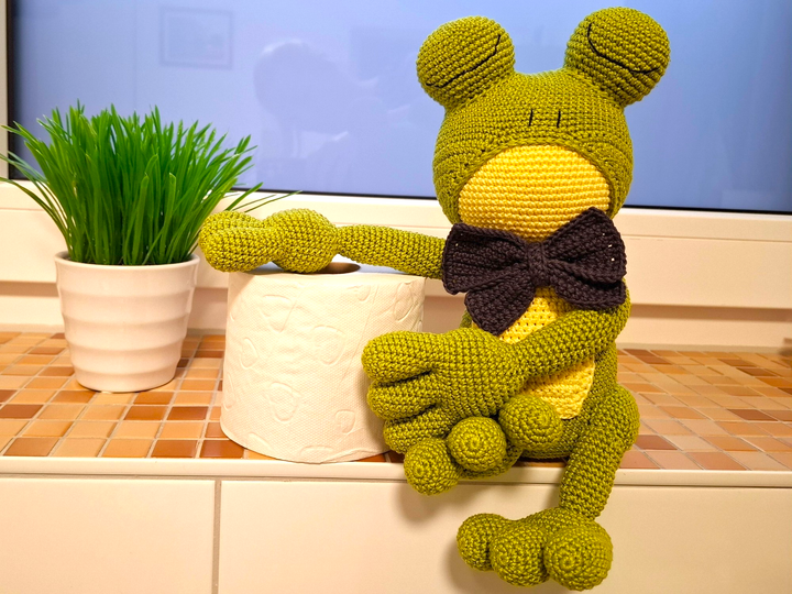 Häkelanleitung Frosch Hubert