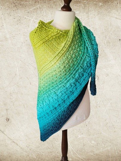 Häkelanleitung Dreieckstuch Germoglio