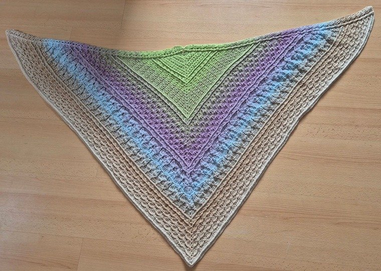 Häkelanleitung Dreieckstuch Germoglio