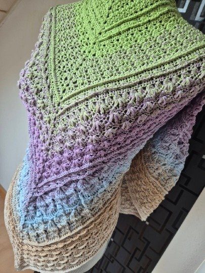 Häkelanleitung Dreieckstuch Germoglio