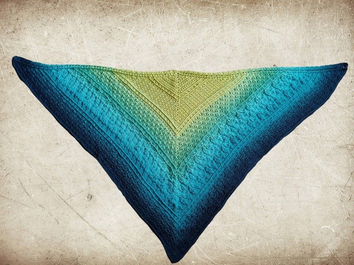 Häkelanleitung Dreieckstuch Germoglio