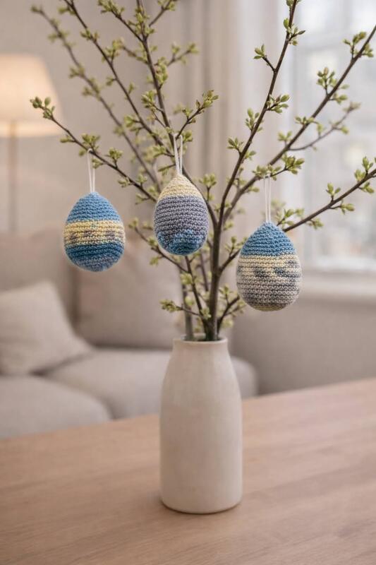 kostenlose Häkelanleitung: Ostereier aus Sockenwolle zur Resteverwertung - Bild 2