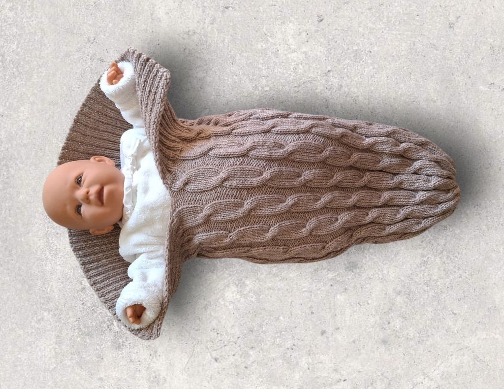 Strickanleitung Baby-Schlafsack, Pucksack, ca. 0 - 12 Monate      #370 - Bild 4