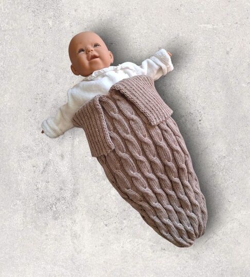 Strickanleitung Baby-Schlafsack, Pucksack, ca. 0 - 12 Monate      #370
