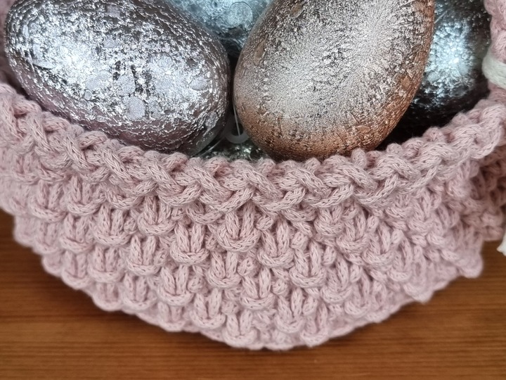 Osterkorb & Utensilo häkeln Anleitung PDF modernes Osterkörbchen mit Henkel