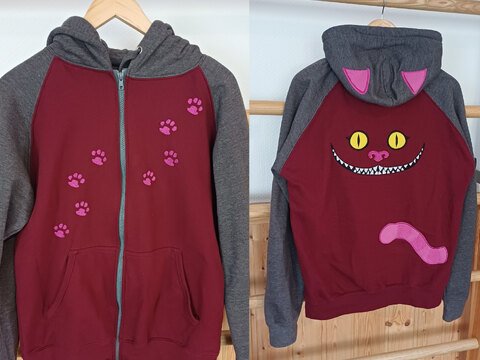 Stickdatei Set Grinsende Katze