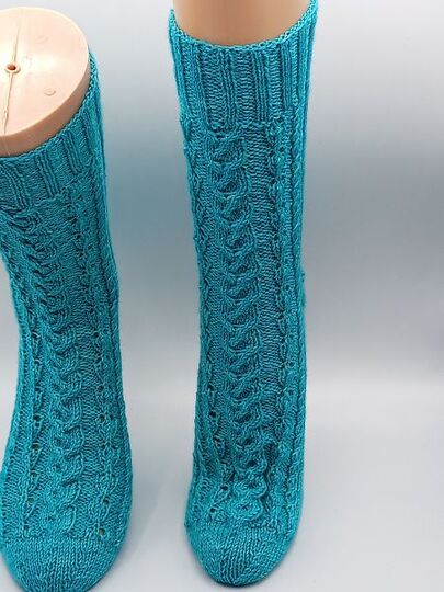 Sockenanleitung "Lebenslinie der Kelten", für Maschenzahlen 64 bis 72,